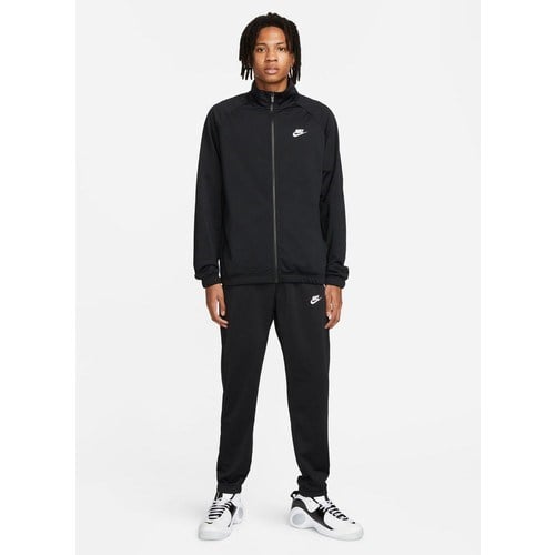 Nike Siyah - Gri - Gümüş Erkek Dik Yaka Regular Fit Eşofman Takımı FB7351-010 M Nk Club Pk Trk Suıt