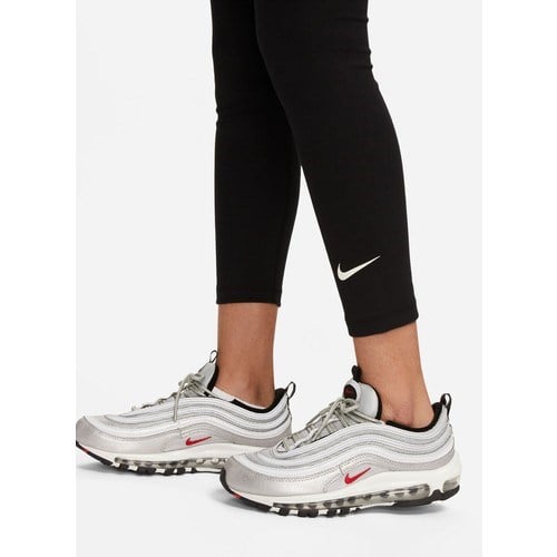 Nike Siyah - Gri - Gümüş Kadın Dar Paça Slim Fit Tayt DV7789-010 W Nsw Nk Clsc Hr 7/8 Tıg