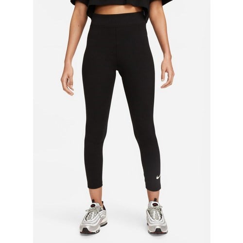Nike Siyah - Gri - Gümüş Kadın Dar Paça Slim Fit Tayt DV7789-010 W Nsw Nk Clsc Hr 7/8 Tıg