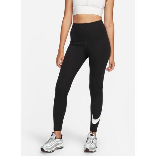 Nike Siyah - Gri - Gümüş Kadın Dar Paça Slim Fit Tayt DV7795-010 W Nsw Nk Clsc Gx Hr Tght