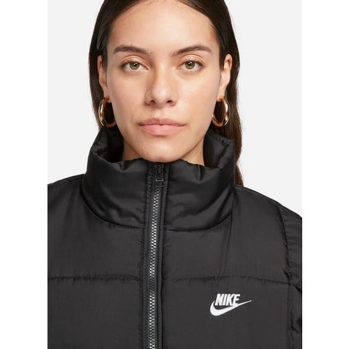 Nike Siyah - Gri - Gümüş Kadın Dik Yaka Regular Fit Yelek FB7679-010 W Nsw Tf Thrmr Clsc Vest