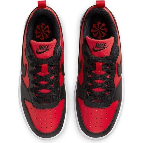 Nike Siyah - Kırmızı Erkek Çocuk Yürüyüş Ayakkabısı DV5456-600 Court Borough Low Gs