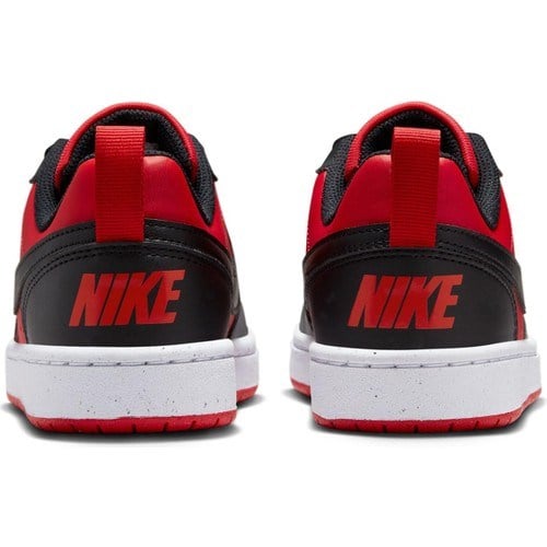 Nike Siyah - Kırmızı Erkek Çocuk Yürüyüş Ayakkabısı DV5456-600 Court Borough Low Gs