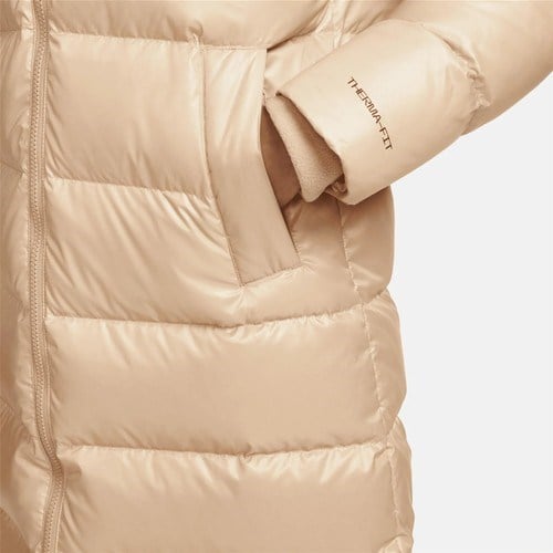 Nike Sportswear Club Kadın Bej Parka Kaz Tüyü Dolgu