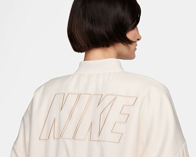 NIKE SPORTSWEAR Kadın Günlük Çift Taraflı Bomber Ceket FB8692-133 Krem