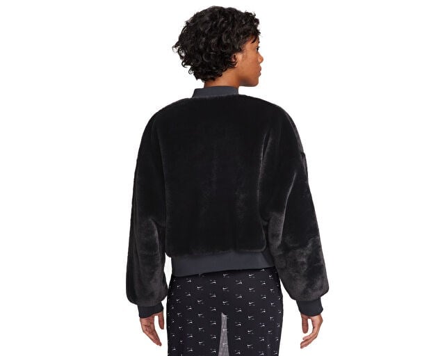 NIKE SPORTSWEAR Kadın Günlük Çift Taraflı Bomber Ceket FB8692-010 Siyah