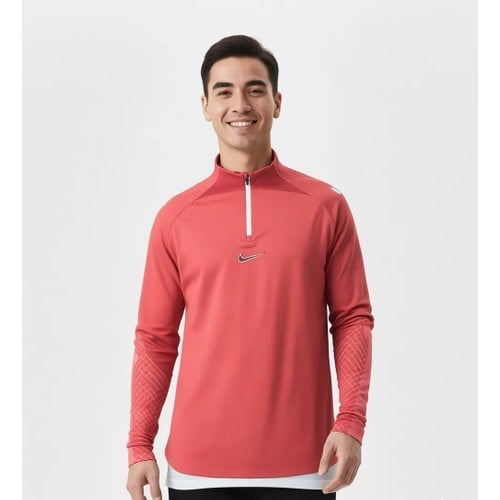 Nike Strike 22 Erkek Kırmızı Sweatshirt Dar Kesim Modern Stil ile Rahat Kullanım