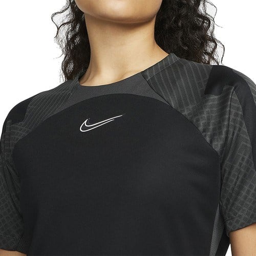 Nike Strike Dri Fit Kadın Siyah Yuvarlak Yaka Tişört