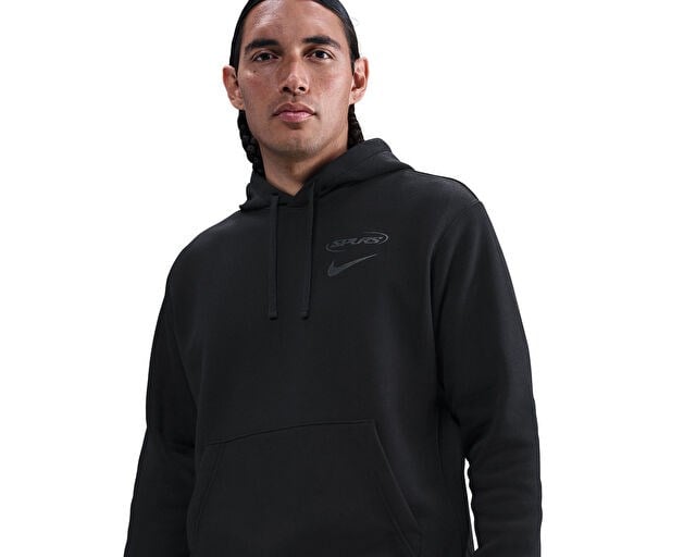 NIKE THFC M NSW CLUB HOODIE PO BB Erkek Futbol Sweatshirts HM2893-010 Siyah