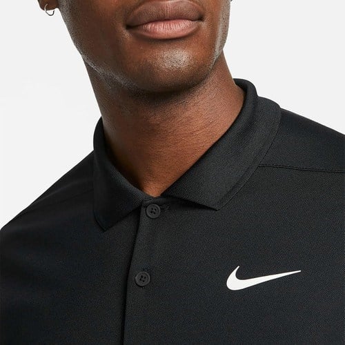 Nike Victory Golf Dri Fit Erkek Siyah Klasik Yaka Polo Tişört