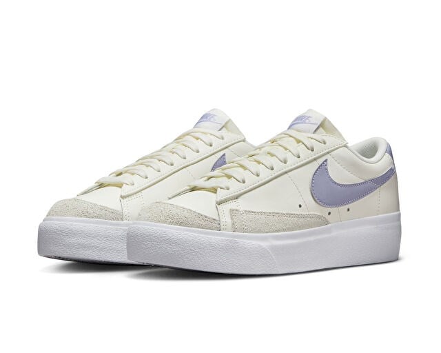 NIKE W BLAZER LOW PLATFORM Kadın Günlük Ayakkabı DJ0292-110 Krem