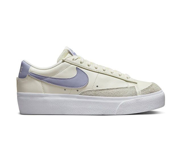 NIKE W BLAZER LOW PLATFORM Kadın Günlük Ayakkabı DJ0292-110 Krem