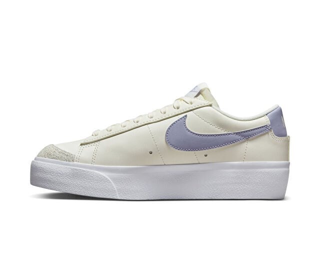 NIKE W BLAZER LOW PLATFORM Kadın Günlük Ayakkabı DJ0292-110 Krem