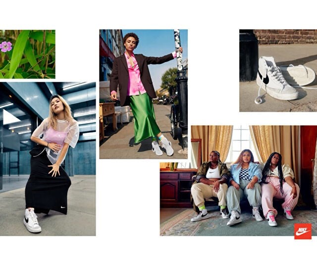 NIKE W BLAZER MID '77 Kadın Günlük Ayakkabı CZ1055-100 Beyaz