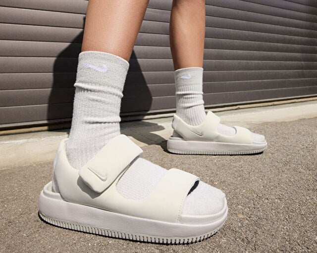 NIKE W CALM SANDAL Kadın Günlük Sandalet FJ6043-002 Krem