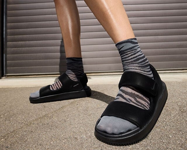 NIKE W CALM SANDAL Kadın Günlük Sandalet FJ6043-001 Siyah