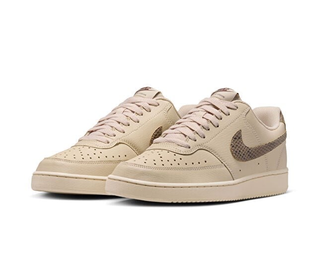 NIKE W COURT VISION LO PRM Kadın Günlük Ayakkabı IO0463-102 Krem