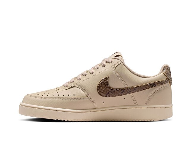 NIKE W COURT VISION LO PRM Kadın Günlük Ayakkabı IO0463-102 Krem