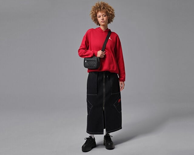 NIKE W JOORDAN JUMPMAN FLC PO 2 Kadın Günlük Sweatshirts IR0346-687 Kırmızı