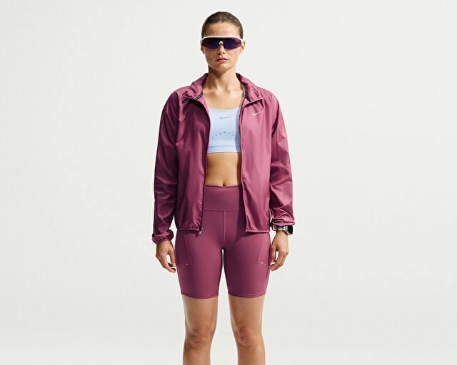 NIKE W NK TEMPO REPEL JKT Kadın Koşu Ceketi HV5769-654 Pembe