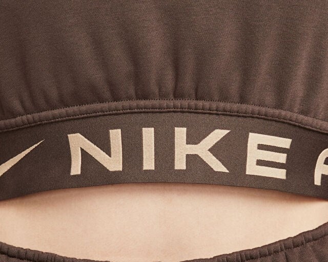 NIKE W NSW AIR FLC TOP Kadın Günlük Kısa Sweatshirts FB8067-237 Kahverengi
