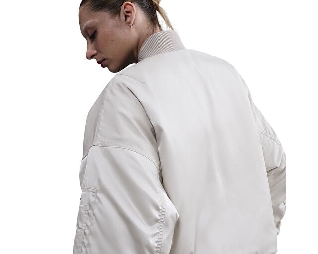 NIKE W NSW RVRSBL BOMBER JKT Kadın Günlük Ceket (Çift Taraflı) HV2812-072 Siyah