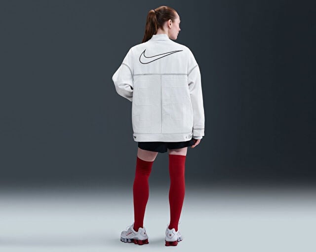 NIKE W NSW STREET GX CARGO JKT Kadın Günlük Ceket IB2037-121 Beyaz