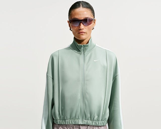 NIKE W NSW TRACK JACKET Kadın Günlük Ceket IM7444-007 Yeşil
