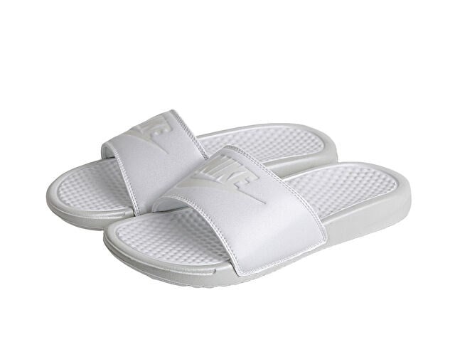 NIKE WMNS BENASSI JDI METALLIC QS Kadın Terlik AA4149-100 Gri