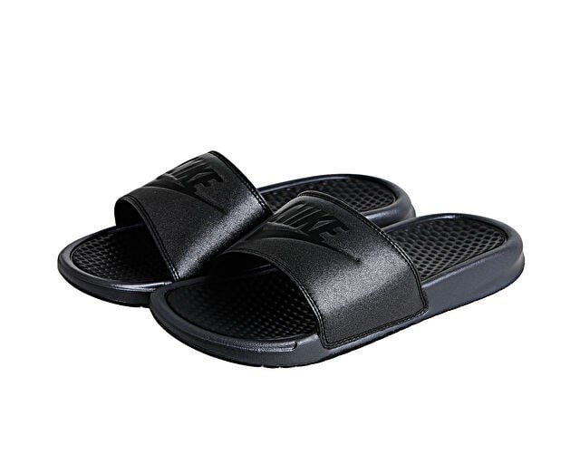 NIKE WMNS BENASSI JDI METALLIC QS Kadın Terlik AA4149-001 Siyah