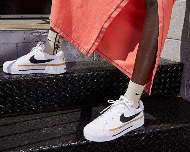 NIKE WMNS COURT LEGACY LIFT Kadın Günlük Ayakkabı DM7590-100 Beyaz