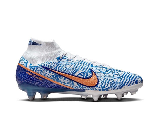 NIKE ZM SUPERFLY 9 ELITE CR7 SGPRAC Erkek Islak / Yumuşak Çim Zemin Kramponu DQ5294-182 Beyaz