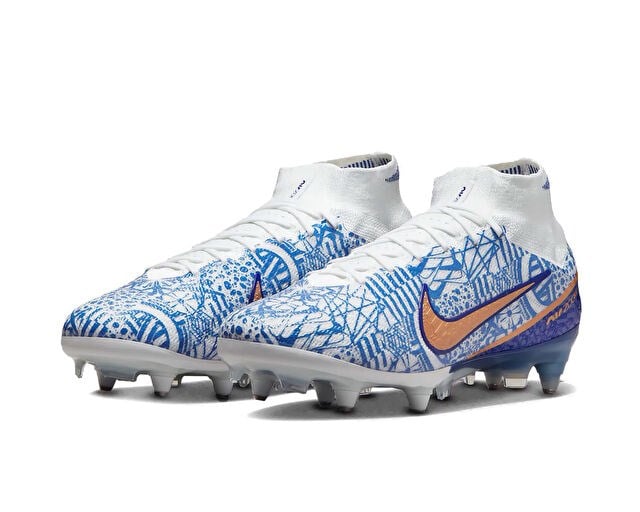 NIKE ZM SUPERFLY 9 ELITE CR7 SGPRAC Erkek Islak / Yumuşak Çim Zemin Kramponu DQ5294-182 Beyaz