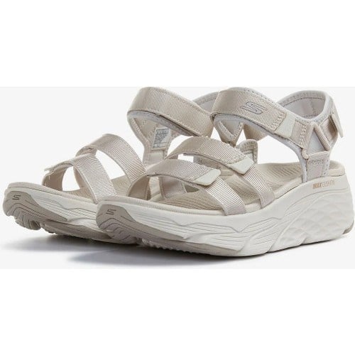 Skechers 140218 Max Cushioning Lured Kadın Sandalet Pudra Renk Poliüretan Malzemeden Üretilmiştir