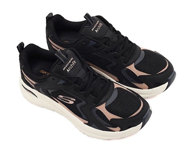 SKECHERS ARCH FIT 2.0 VINTAGE LUXE Kadın Günlük Ayakkabı 150332TK-BKRG Siyah