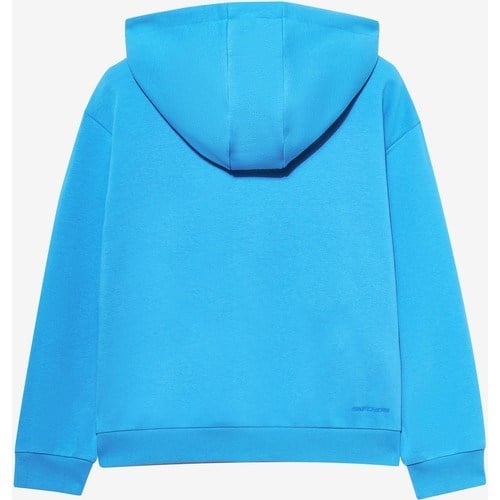 Skechers B Essentials Fullzip Hoodie Sweatshirt Büyük Erkek Çocuk Mavi Sweatshirt SK232081-315