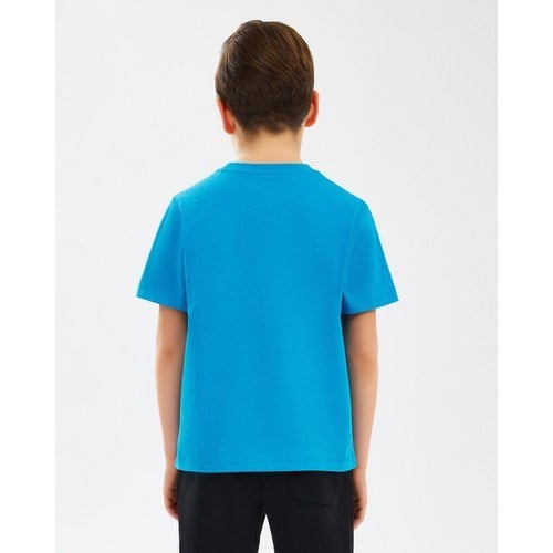 Skechers B Essentials T-Shirt Büyük Erkek Çocuk Mavi Tshirt SK232080-315