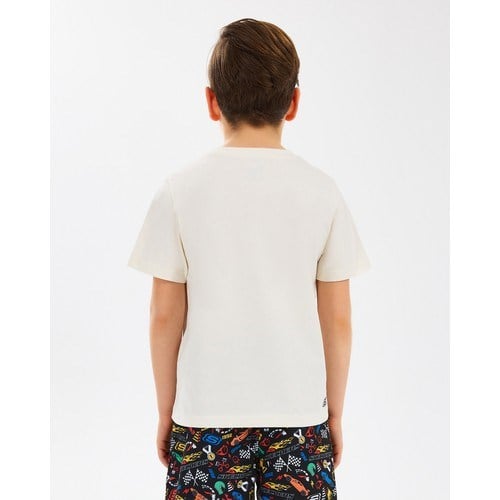 Skechers B Graphıc Tee T-Shirt Büyük Erkek Çocuk Offwhite Tshirt Sk2510134-102