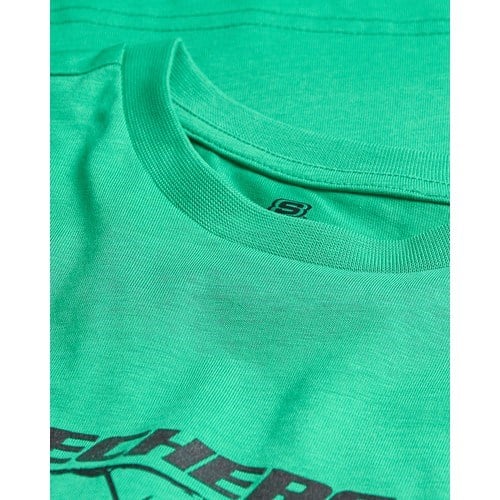 Skechers B Regular Fit Graphic Tee T-Shirt Büyük Erkek Çocuk Dark Green Tshirt Sk2510112-300