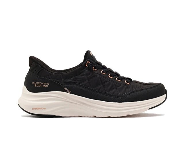 SKECHERS CONTOUR FOAM - GOLDEN HOUR Kadın Günlük Ayakkabı 150413-BKRG Siyah