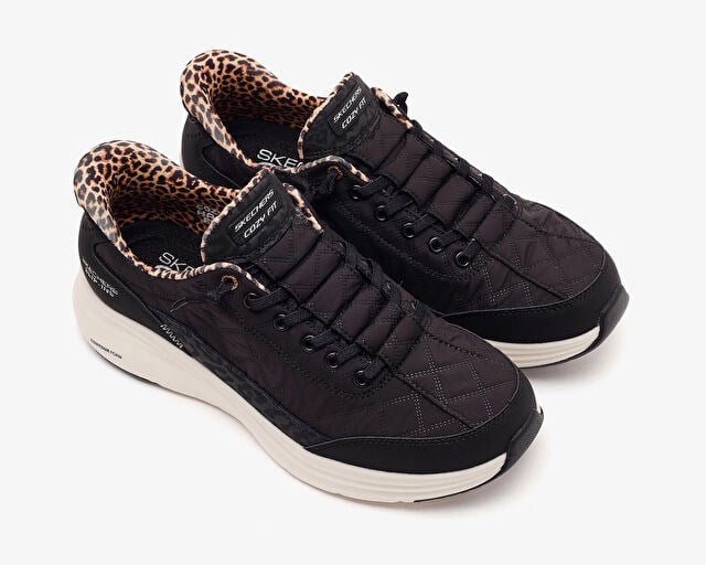 SKECHERS CONTOUR FOAM-LEOPARD DREAM Kadın Günlük Ayakkabı 150419-BLK Siyah