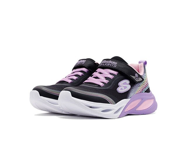 SKECHERS COSMIC GLOW RAINBOW BEAM Çocuk Günlük Işıklı Ayakkabı 303709L-BKMT Siyah