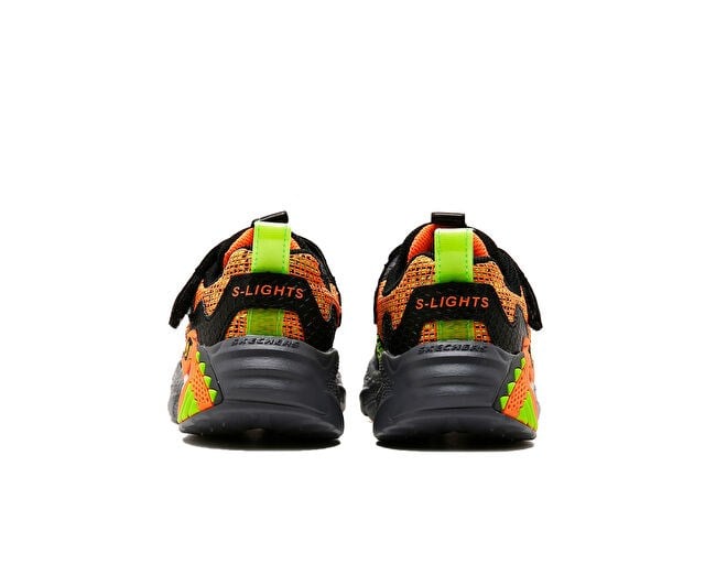 SKECHERS DINO - LIGHTS Çocuk Günlük Işıklı Ayakkabı 400615L-BKOR Siyah