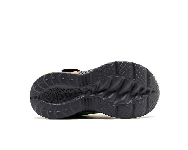 SKECHERS DINO - LIGHTS Çocuk Günlük Işıklı Ayakkabı 400615L-BKOR Siyah