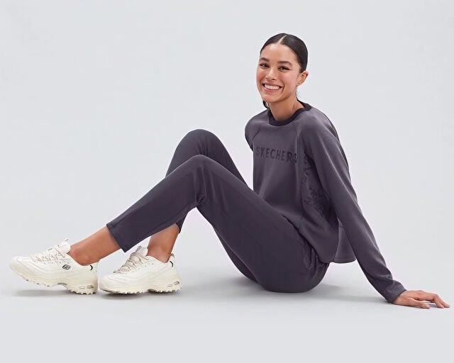 SKECHERS D'LITES - FRESH START Kadın Günlük Ayakkabı 11931-OFWT Beyaz