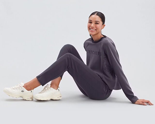 SKECHERS D'LITES - FRESH START Kadın Günlük Ayakkabı 11931-OFWT Beyaz