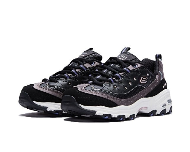 SKECHERS D'LITES Kadın Günlük Ayakkabı 149630-BKSL Siyah