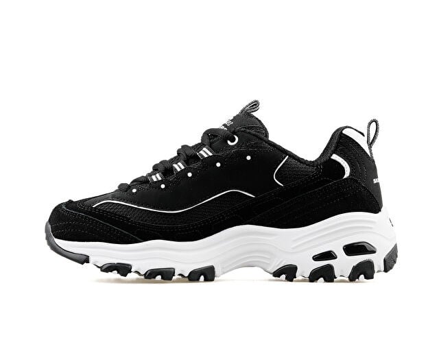 SKECHERS D'LITES MARCH FORWARD Kadın Günlük Ayakkabı 13148-BKW Siyah