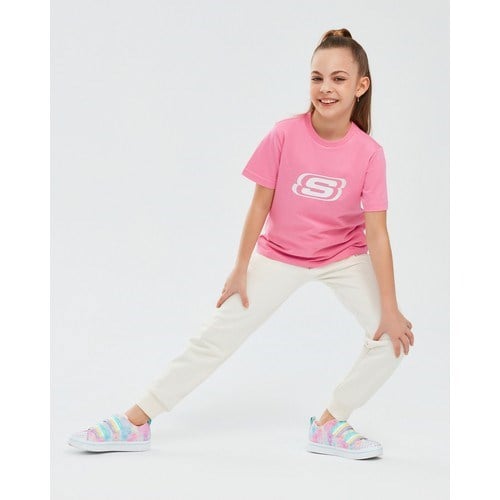 Skechers Essential G Jogger Sweatpant Büyük Kız Çocuk Beyaz Eşofman Altı SK232075-102