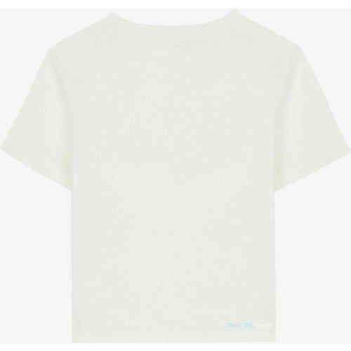 Skechers Essential G Short Sleeve  T-Shirt Büyük Kız Çocuk Beyaz Tshirt Sk232139-102